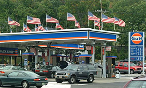アメリカのガソリンスタンド