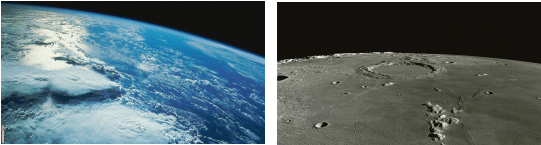 地球と月の表面